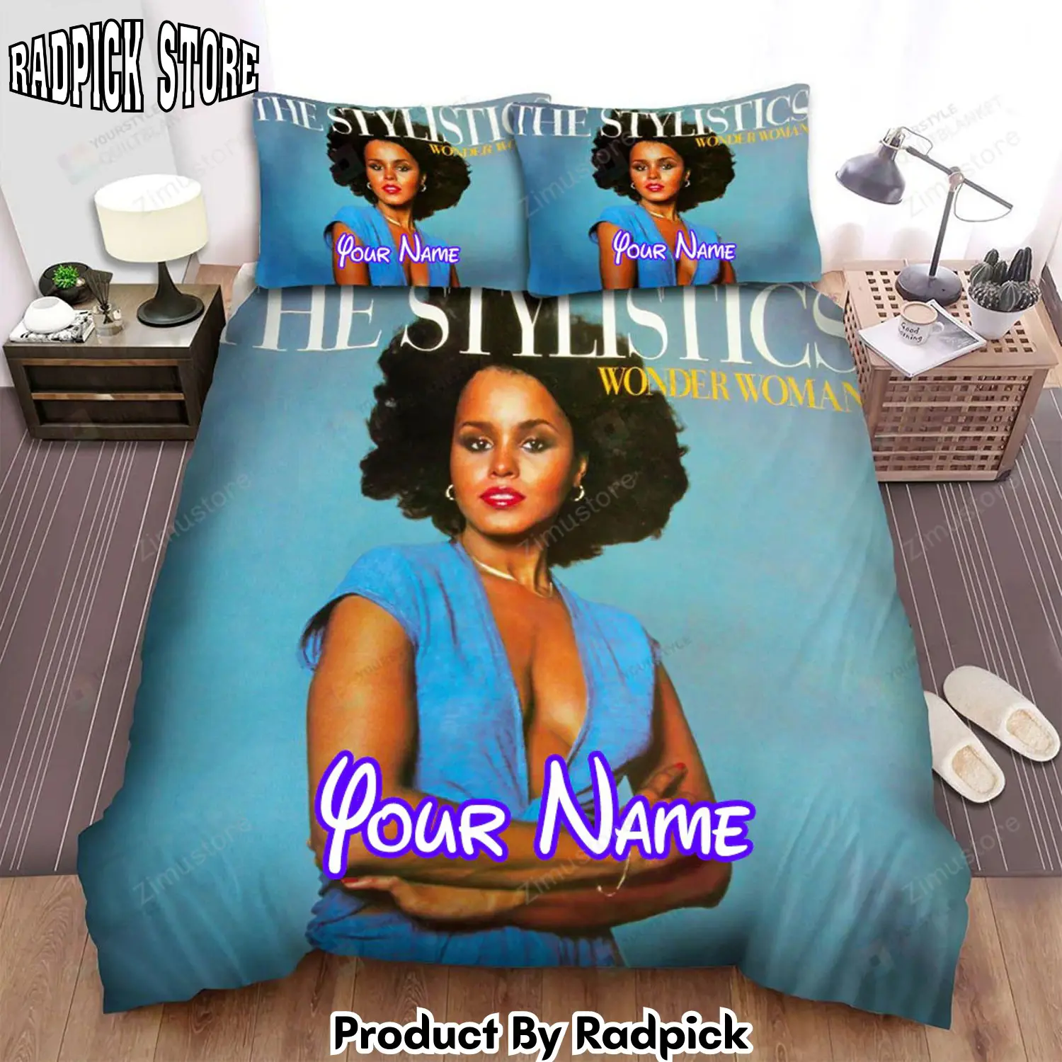 Radpick the stylistics music band wonder woman bed sheets spread comforter duvet cover personalized name bedding sets rp327901